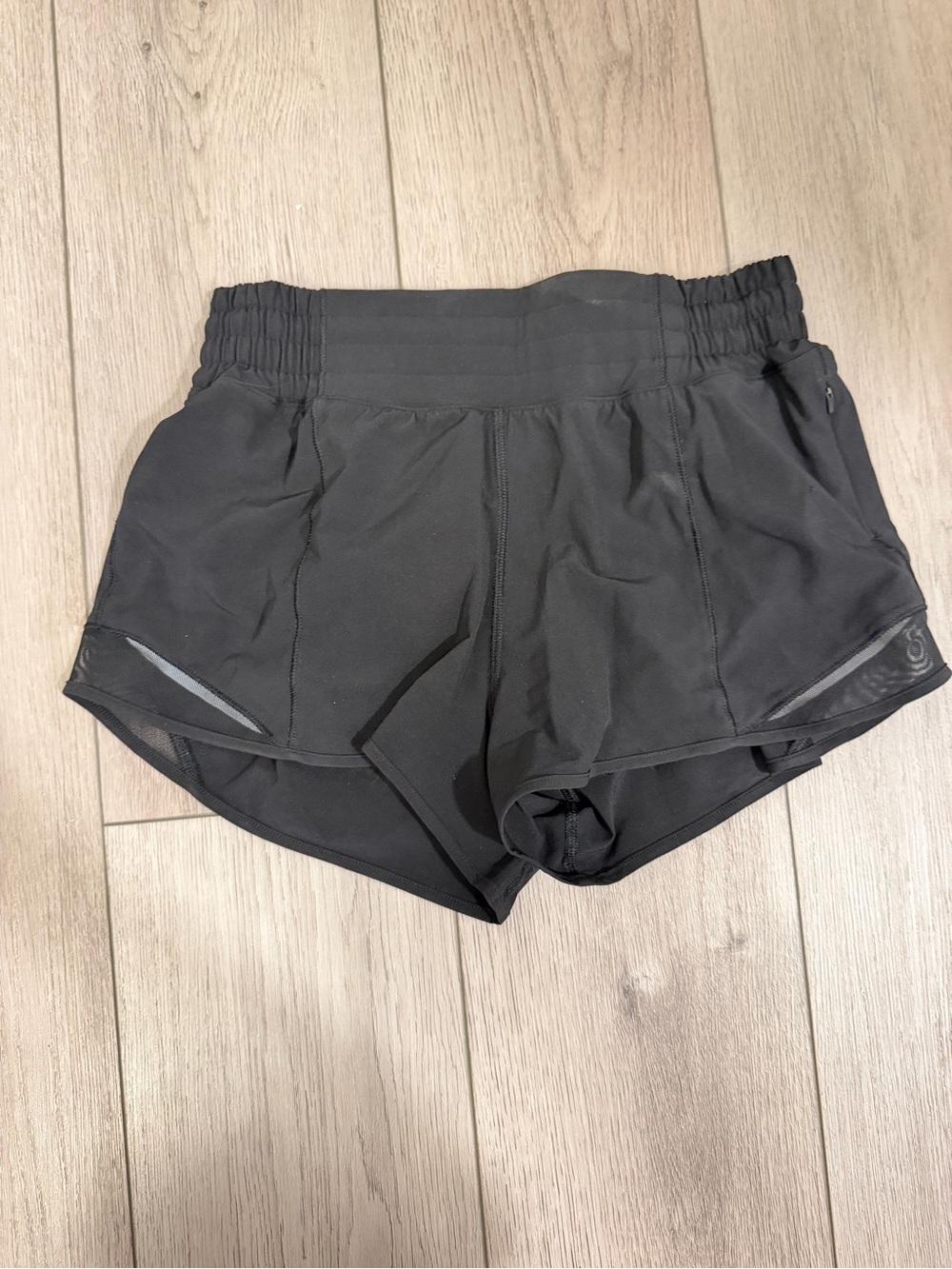lululemon athletica Black Women's Athletic Shorts with Reflective Accents